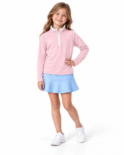 Laura Littles Solid 1/4 Zip Golf Top