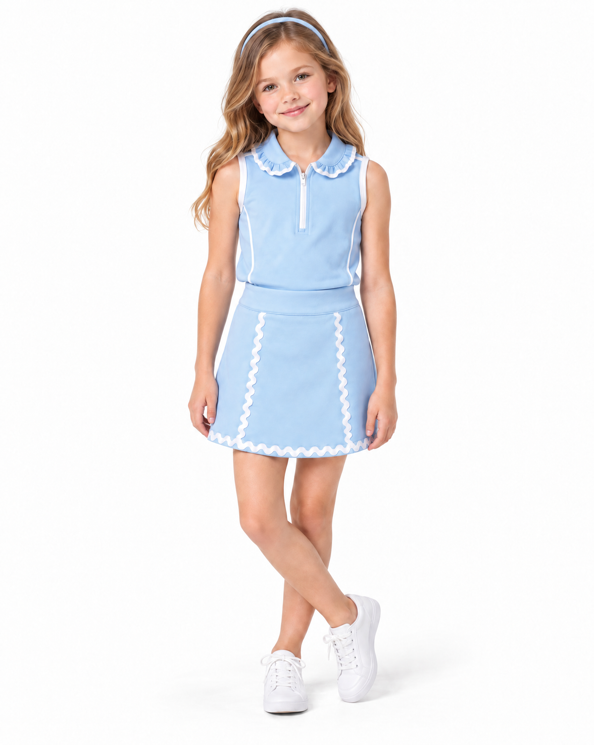 Lorena Littles Solid Resort Golf Skirt