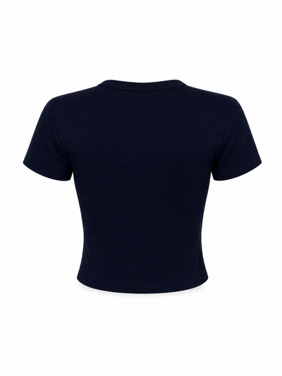 Love All Core Women's Heart Micro Rib Baby Tee