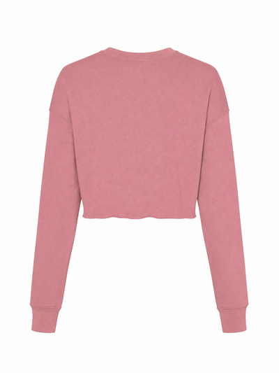 Women's Love All Golf Embroidered Crop Crew Fleece