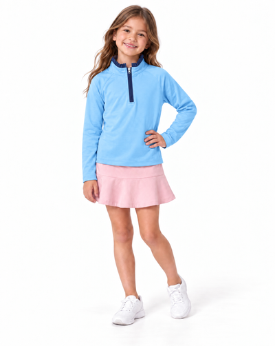 Laura Littles Solid 1/4 Zip Golf Top