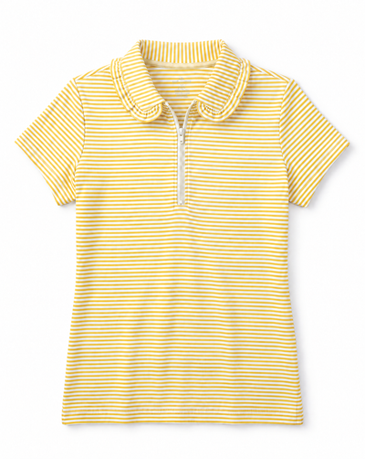 Lillian Littles Striped Short Sleeve Resort Golf Top