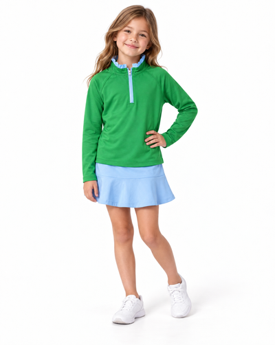 Laura Littles Solid 1/4 Zip Golf Top