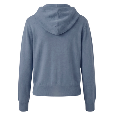 Blue hoodie on a white background