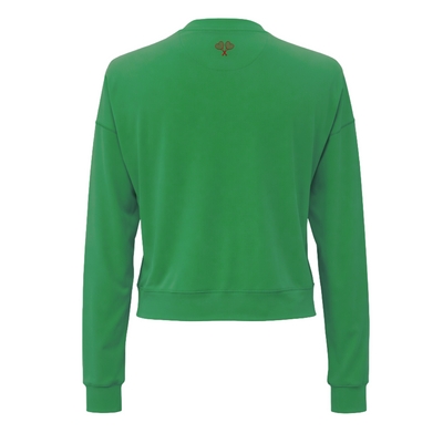 Green top on a white background