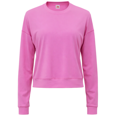 Pink top on a white background