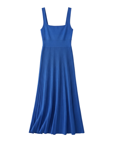 Blue dress on a white background