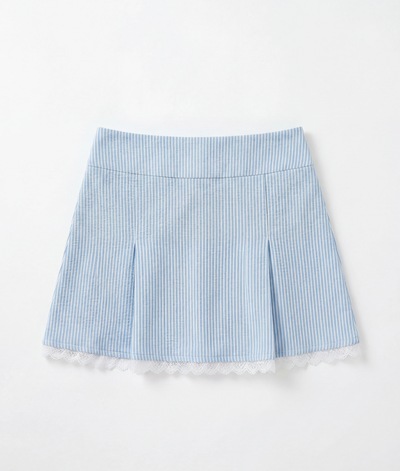 Claire Striped Lace Skirt