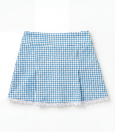 Claire Gingham Lace Skirt