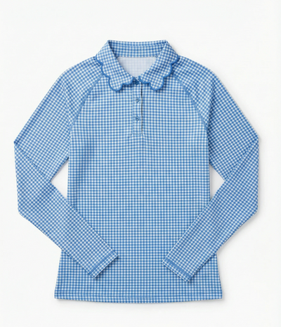 Amanda Gingham Golf Top