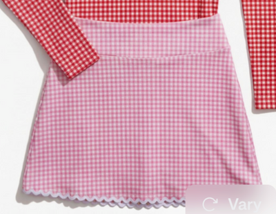 Annika Littles Gingham Golf Skirt
