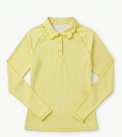 Amanda Gingham Golf Top