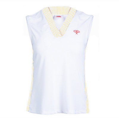 Love All Tennis Women's Tracy Top Polka Dot